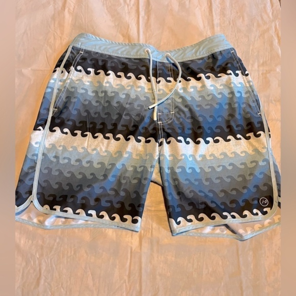 Johnnie-O Men’s Costa Swim Trunks Laguna‎ Blue Size Medium Lined Swimwear